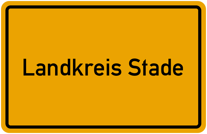 Ortsschild Landkreis Stade