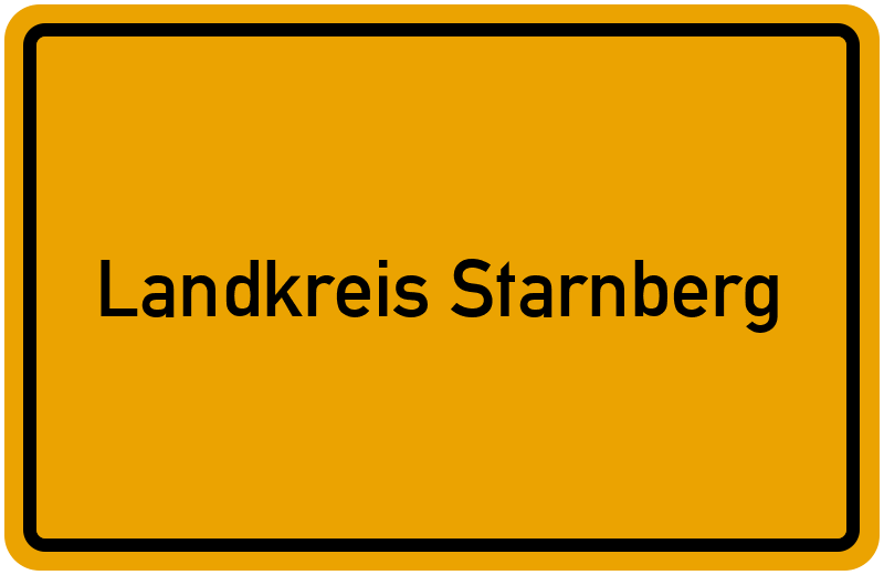 Ortsschild Landkreis Starnberg