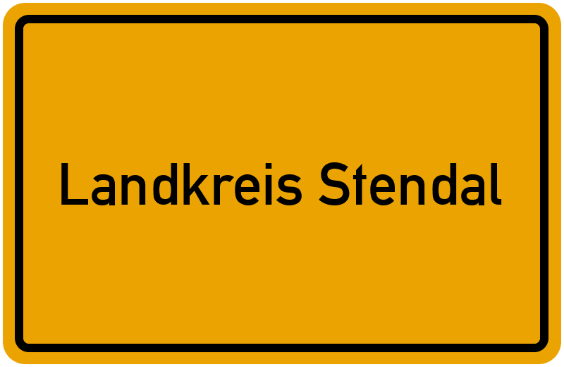 Ortsschild Landkreis Stendal