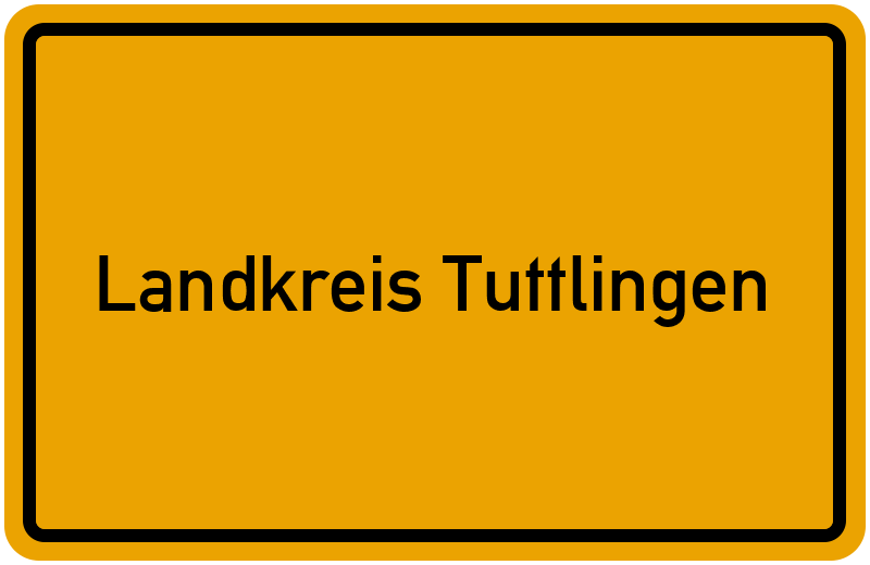 Ortsschild Landkreis Tuttlingen