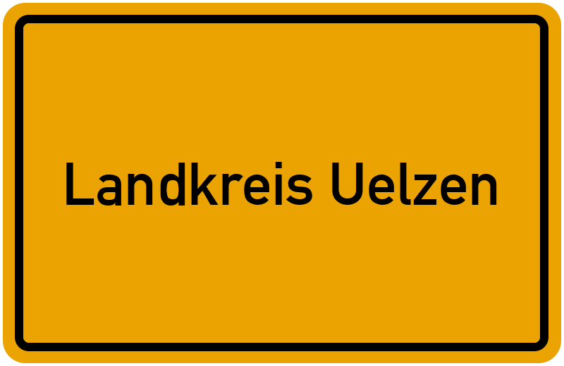 Ortsschild Landkreis Uelzen