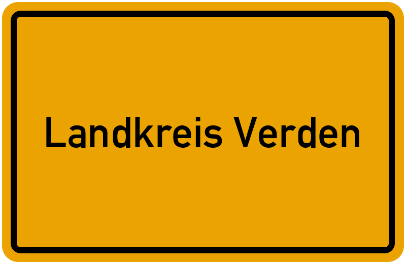 Ortsschild Landkreis Verden