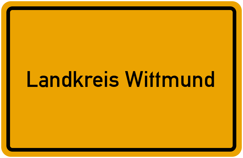 Ortsschild Landkreis Wittmund