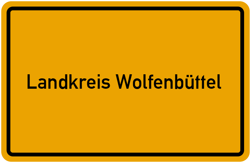 Ortsschild Landkreis Wolfenbüttel