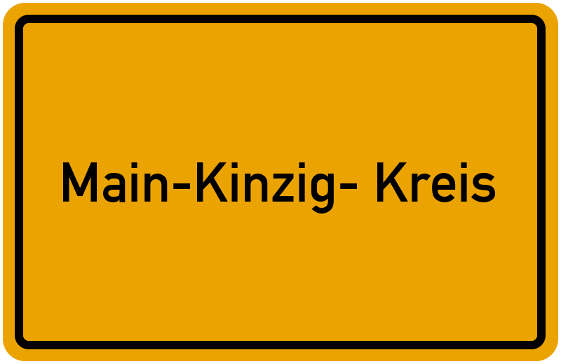 Ortsschild Main-Kinzig- Kreis