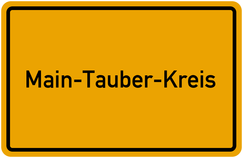 Ortsschild Main-Tauber-Kreis