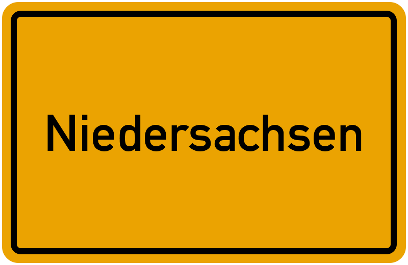 Ortsschild Niedersachsen