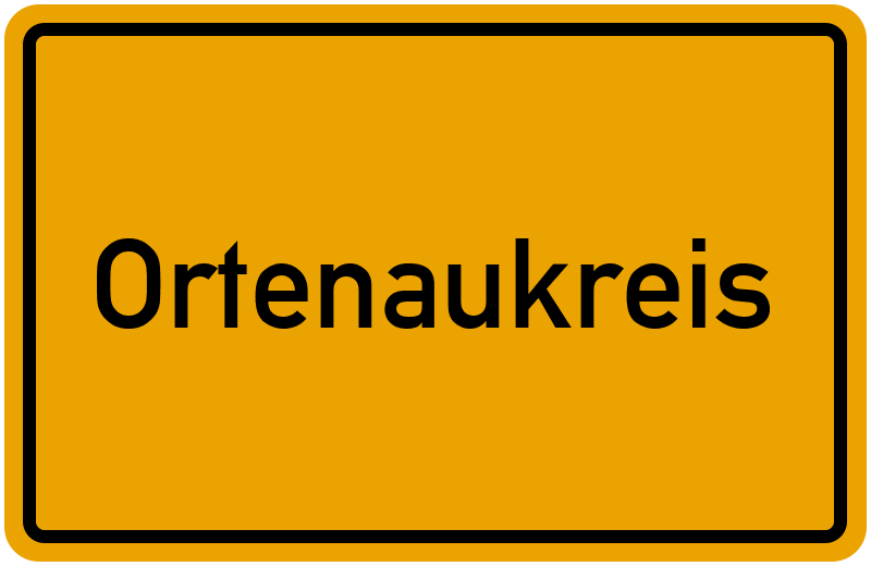 Ortsschild Ortenaukreis