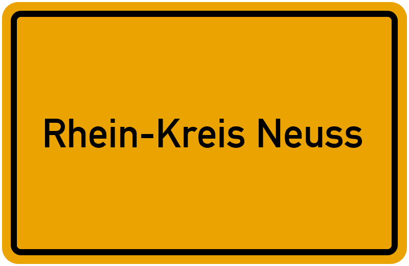 Ortsschild Rhein-Kreis Neuss