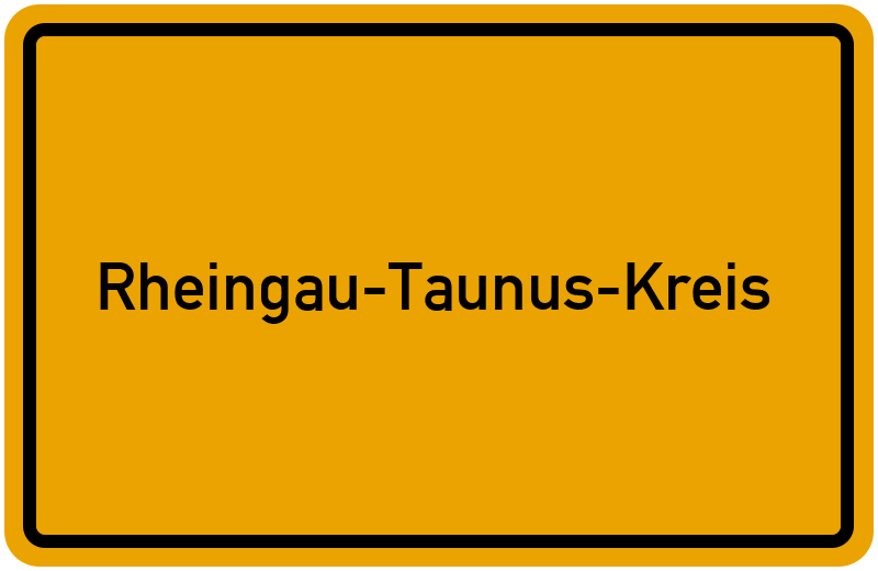 Ortsschild Rheingau-Taunus-Kreis