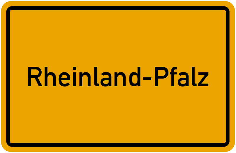 Ortsschild Rheinland-Pfalz
