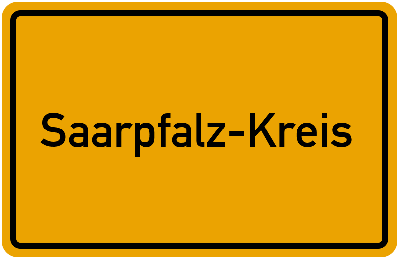 Ortsschild Saarpfalz-Kreis