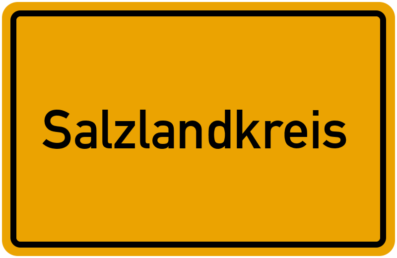 Ortsschild Salzlandkreis