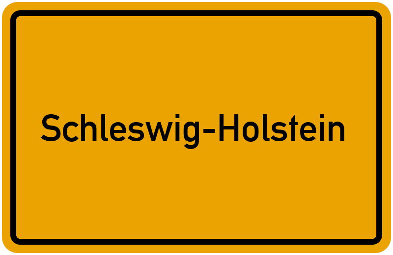 Ortsschild Schleswig-Holstein