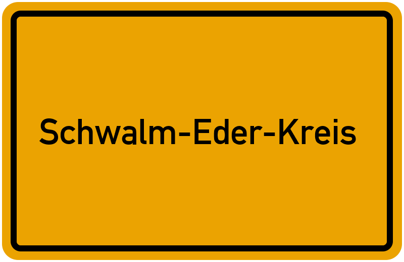 Ortsschild Schwalm-Eder-Kreis