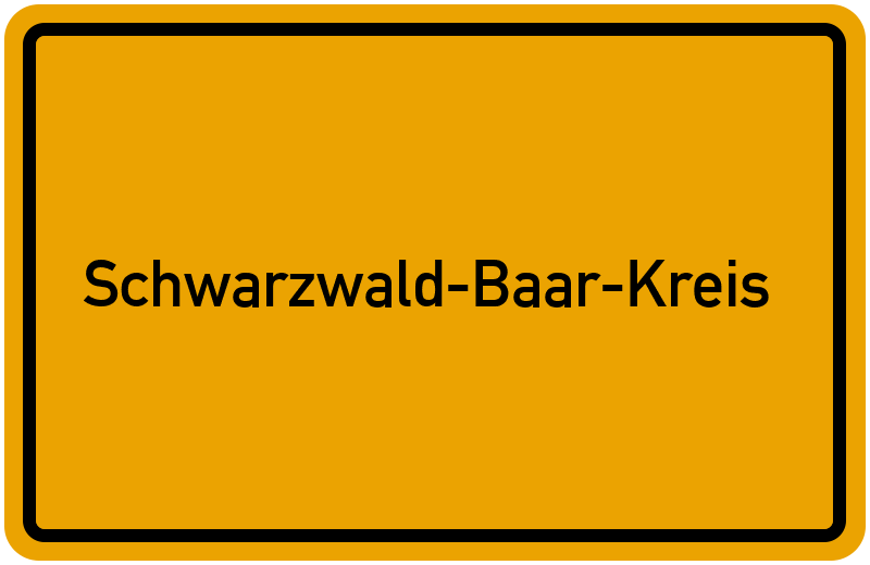 Ortsschild Schwarzwald-Baar-Kreis
