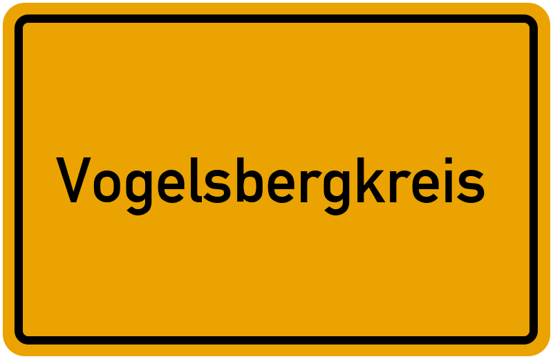 Ortsschild Vogelsbergkreis