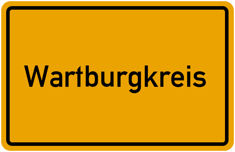 Ortsschild Wartburgkreis