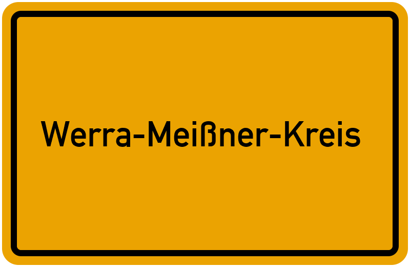 Ortsschild Werra-Meißner-Kreis