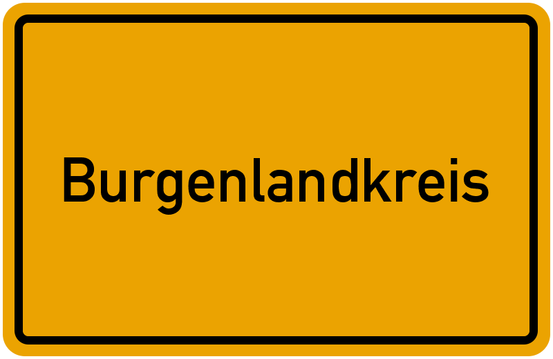Ortsschld Burgenlandkreis