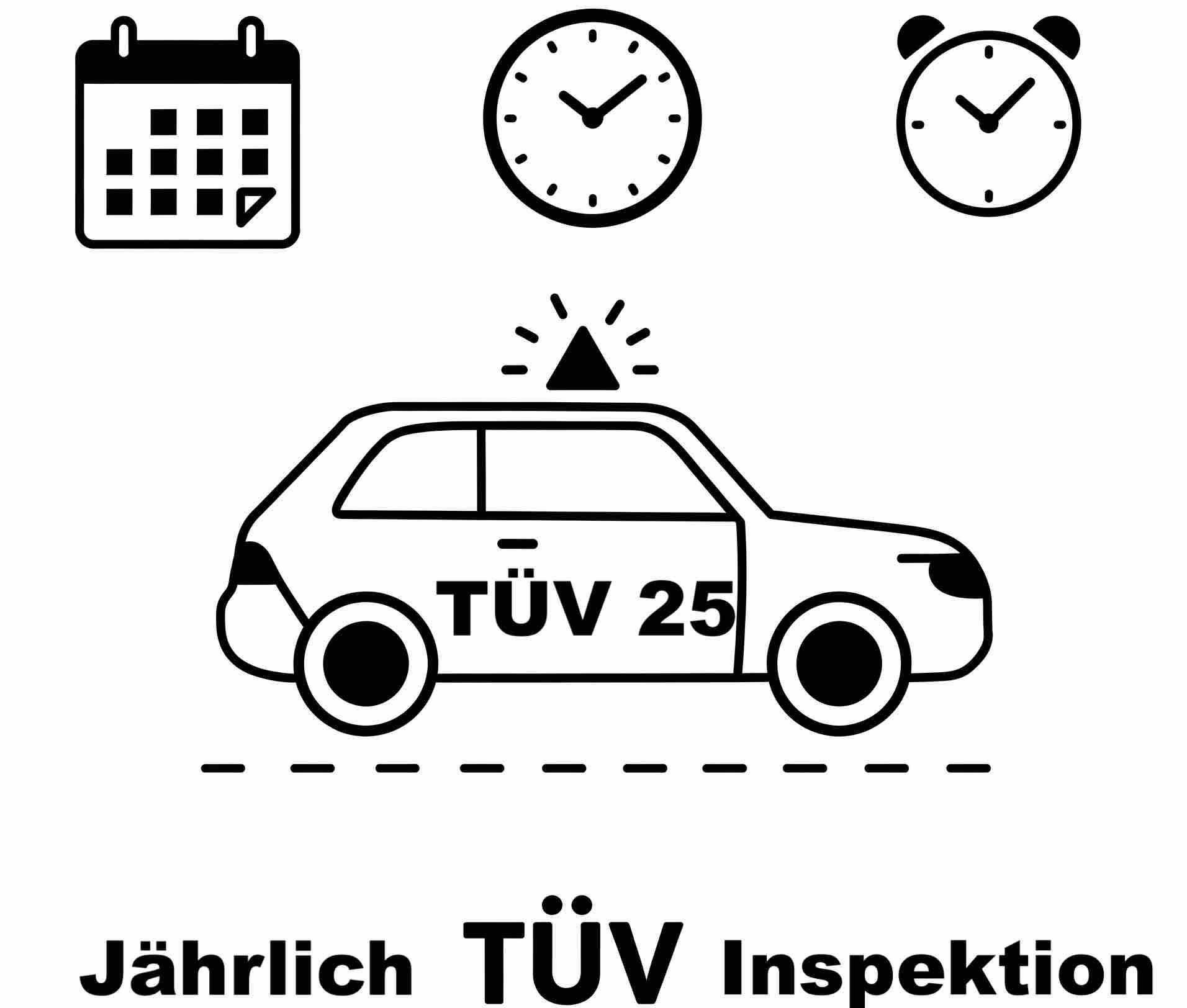 TÜV 2025- Jährliche Prüfung für Autos ab 10 Jahren