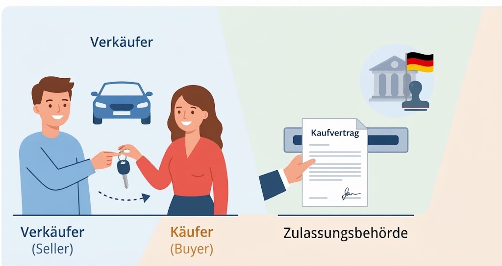 Verkaufsanzeige für ein Fahrzeug