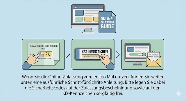 Wie melde ich mein Fahrzeug online zu?
