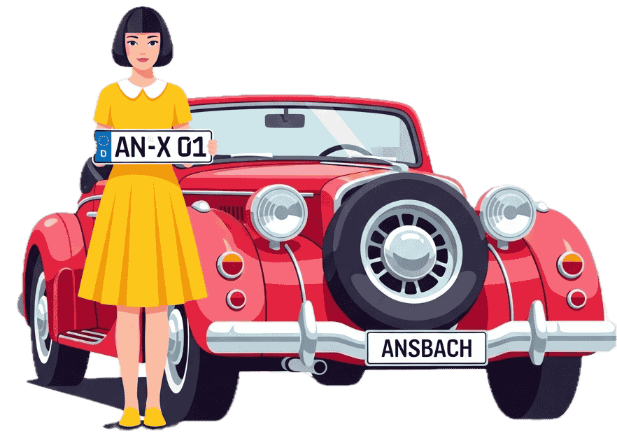 Wunschkennzeichen - Ansbach