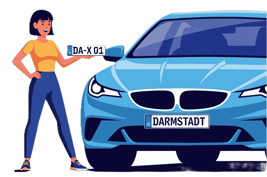 Wunschkennzeichen - Darmstadt