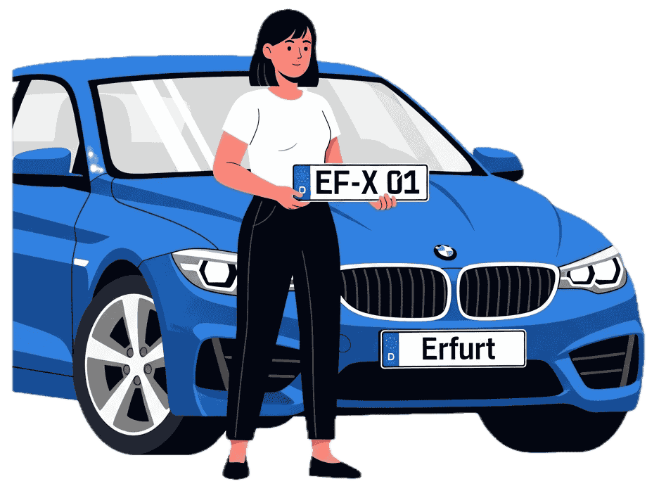 Wunschkennzeichen - Erfurt