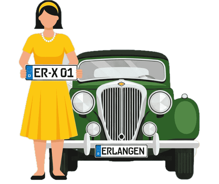 Wunschkennzeichen - Erlangen