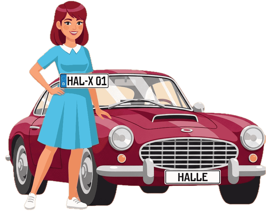 Wunschkennzeichen - Halle