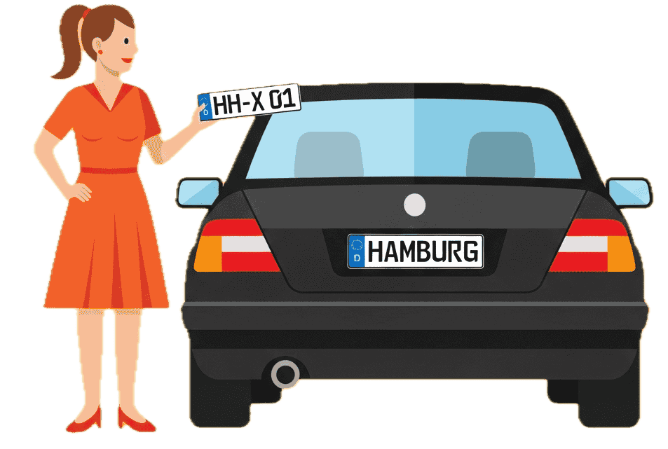 Wunschkennzeichen - Hamburg