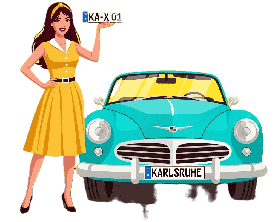 Wunschkennzeichen - Karlsruhe