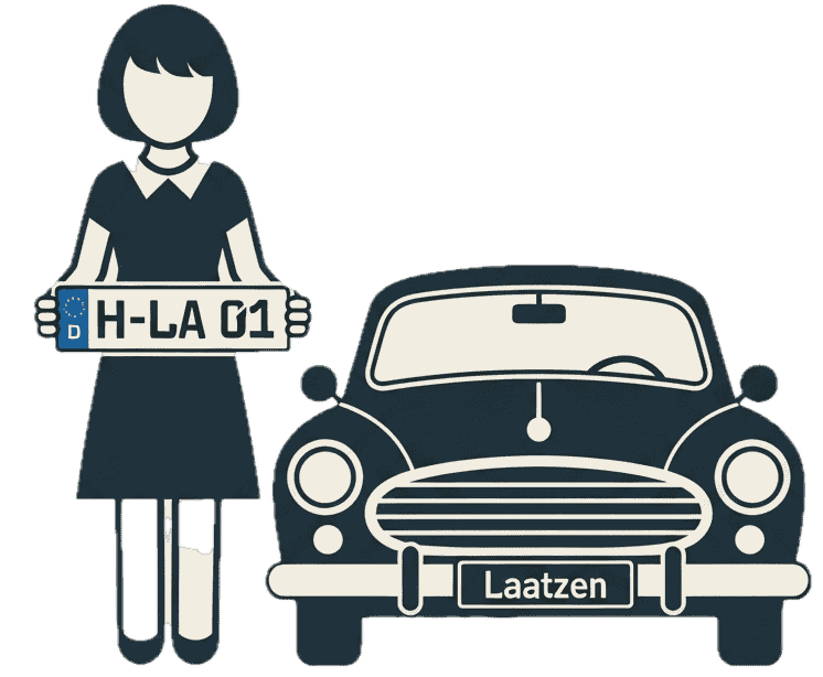 Wunschkennzeichen-Laatzen