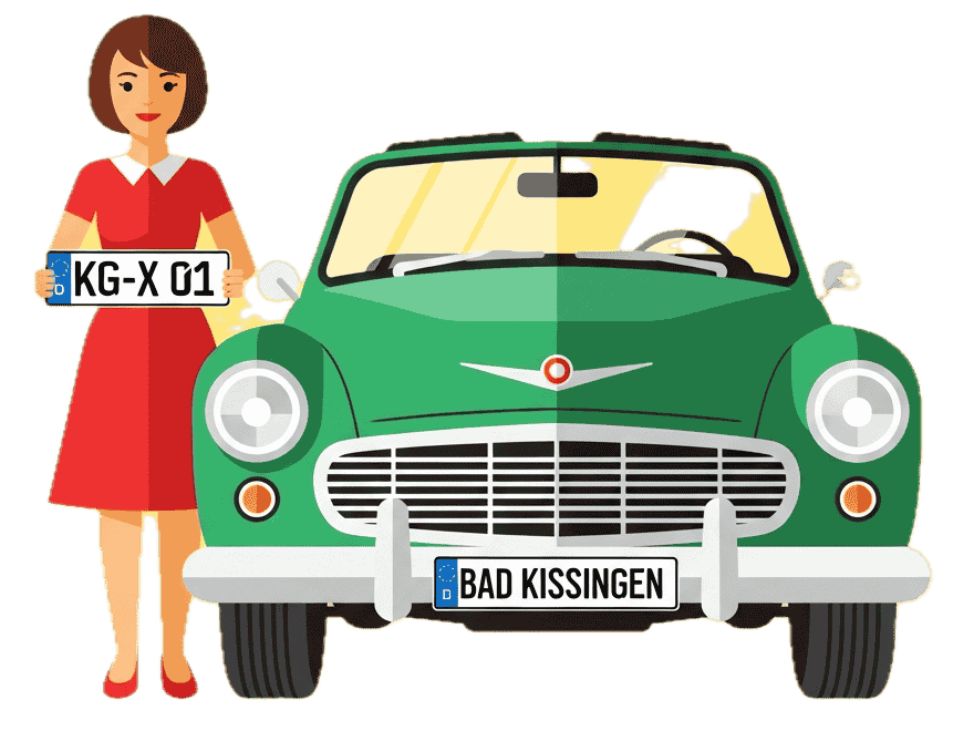 Wunschkennzeichen - Landkreis Bad Kissingen