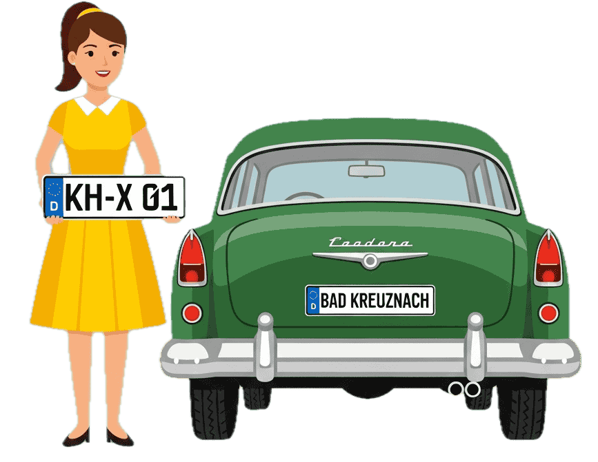 Wunschkennzeichen - Landkreis Bad Kreuznach