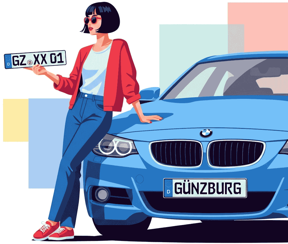 Wunschkennzeichen - Landkreis Günzburg