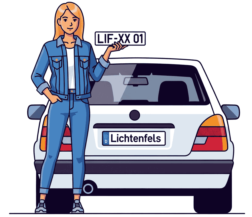 Wunschkennzeichen - Lichtenfels