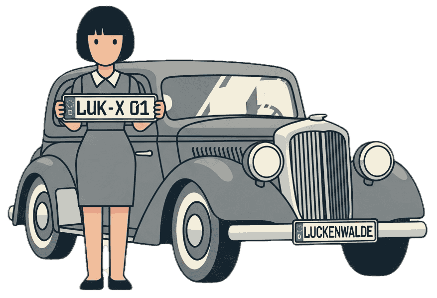 Wunschkennzeichenreservierung für Luckenwalde 