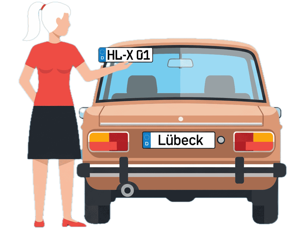 Wunschkennzeichen - Lübeck