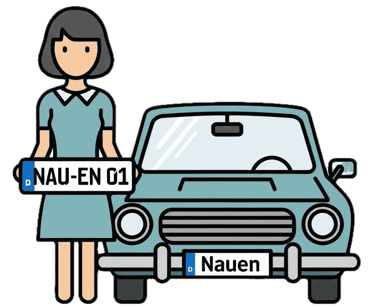 Wunschkennzeichen-Nauen