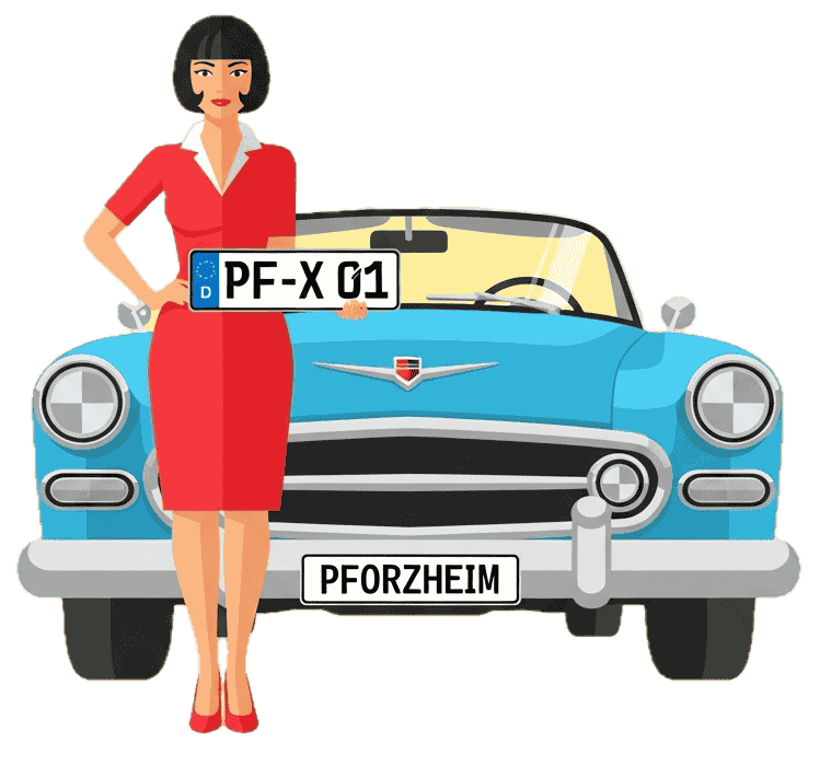 Wunschkennzeichen - Pforzheim
