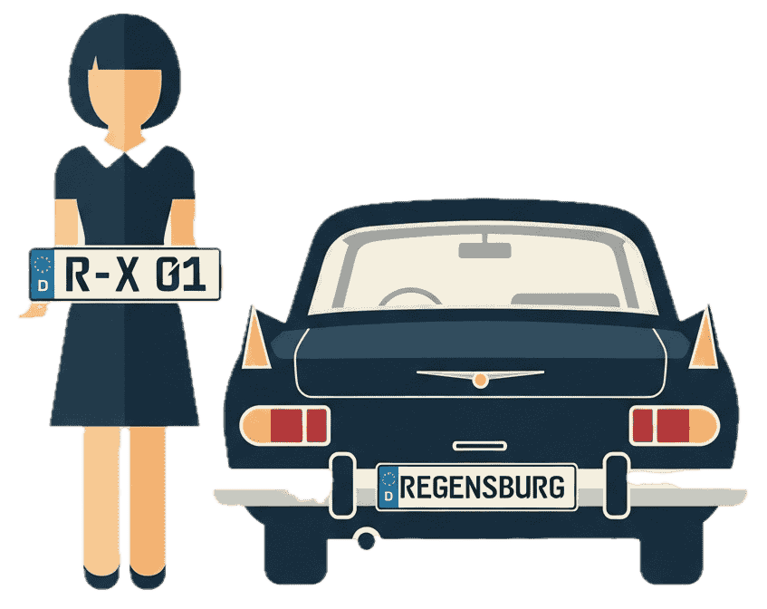 Wunschkennzeichenreservierung für Stadt Regensburg