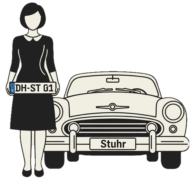 Wunschkennzeichenreservierung für Stuhr