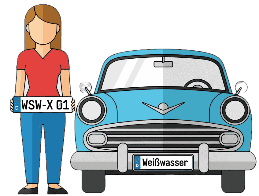 Wunschkennzeichenreservierung für Weißwasser