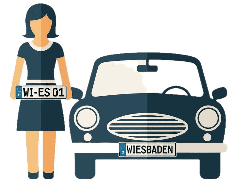 Wunschkennzeichenreservierung für Wiesbaden