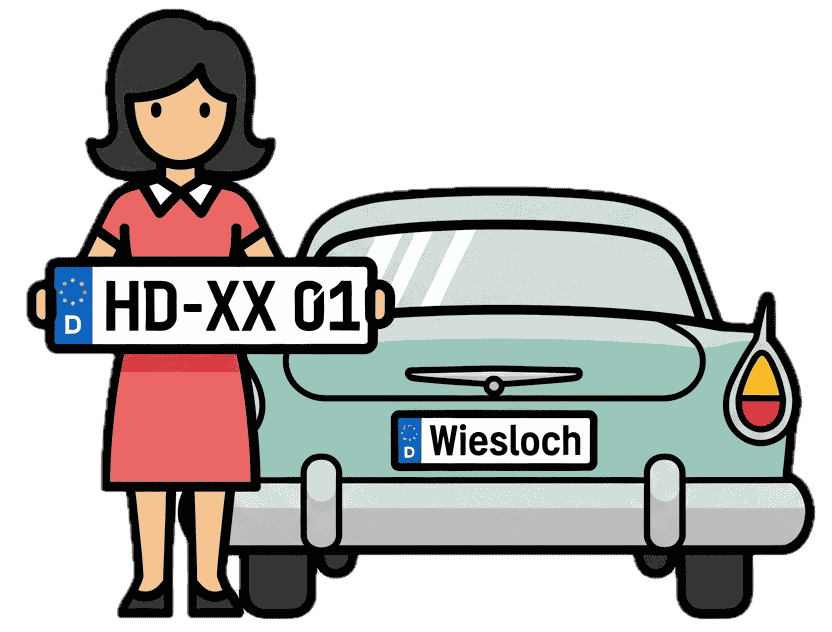 Wunschkennzeichen Wiesloch