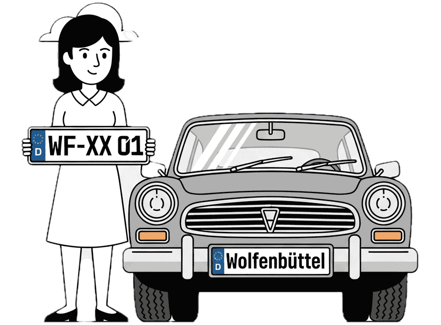Wunschkennzeichen Wolfenbüttel