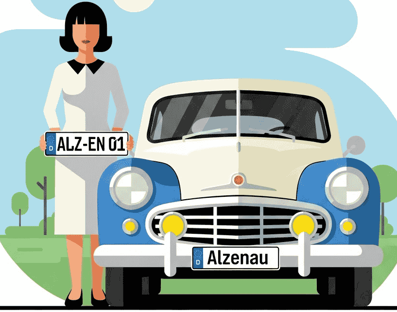 Wunschkennzeichen für Alzenau